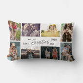 Best Sister Ever – 8 Photo Collage Pillow ランバークッション (正面)