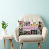 Best Sister Ever – 8 Photo Collage Pillow ランバークッション (椅子)