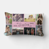 Best Sister Ever – 8 Photo Collage Pillow ランバークッション (正面)