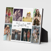 Best Sister Ever – 8 Photo Collage Plaque フォトプラーク (側面)