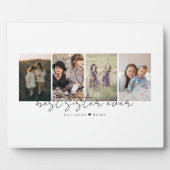 Best Sister Ever Modern Script 4 Photos Collage フォトプラーク (正面)
