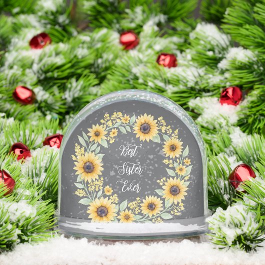 Best Sister Ever Sunflower Wreath Thoughtful Gift (クリスマス)