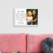 Best Sister Script Photo Collage キャンバスプリント (インサイチュ (リビング))