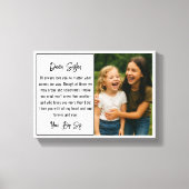 Best Sister Script Photo Collage キャンバスプリント (正面)