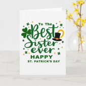 Best Sister St Patricks Day Card カード (黄色い花)