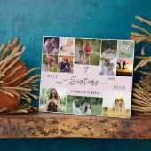 Best Sisters Ever – Custom 12-Photo Collage Gift フォトプラーク (側面)