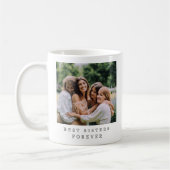 Best Sisters Forever Custom Photo Personalized  コーヒーマグカップ (左)