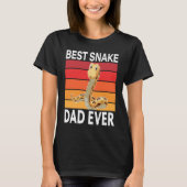Best Snake Dad Ever I Snake Tシャツ (正面)