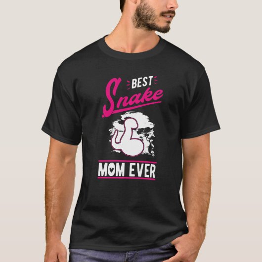 Best Snake Mom Ever Snake Girl   Tシャツ (正面)