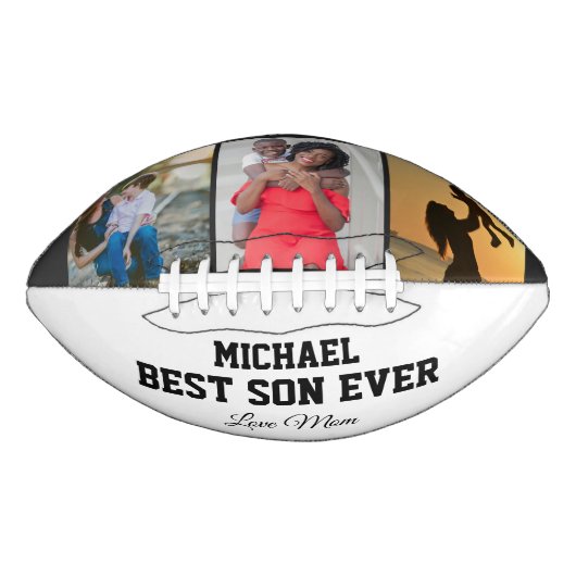 Best Son Ever Sports Valentines Day Player Fan アメリカンフットボール (正面)