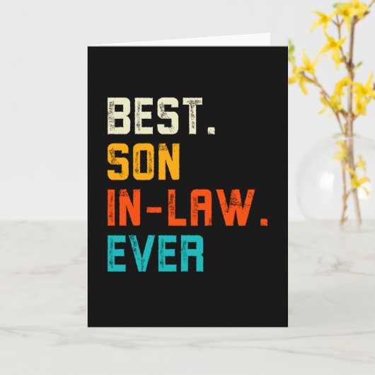 Best Son in Law Ever カード (黄色い花)