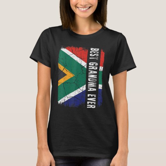 Best South African Grandma Ever Africa Flag Mother Tシャツ (正面)