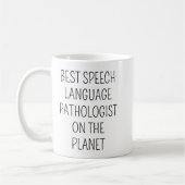 Best Speech Language Pathologist/Speech Therapist コーヒーマグカップ (左)