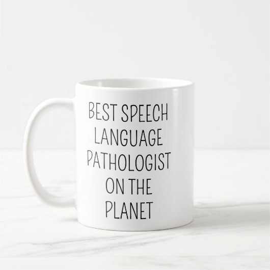 Best Speech Language Pathologist/Speech Therapist コーヒーマグカップ (左)