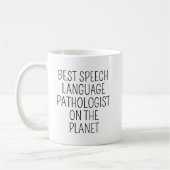 Best Speech Language Pathologist/Speech Therapist  コーヒーマグカップ (左)