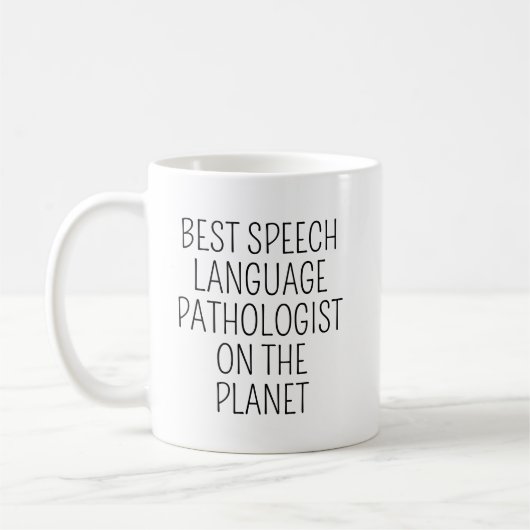 Best Speech Language Pathologist/Speech Therapist  コーヒーマグカップ (左)