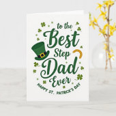 Best Step Dad Ever St Patricks Card カード (黄色い花)