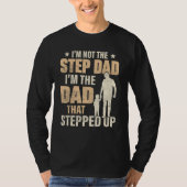 Best Step Dad In The World is Bonus Dad Tシャツ (正面)