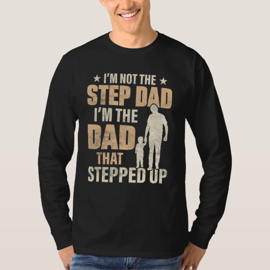 Best Step Dad In The World is Bonus Dad Tシャツ (正面)