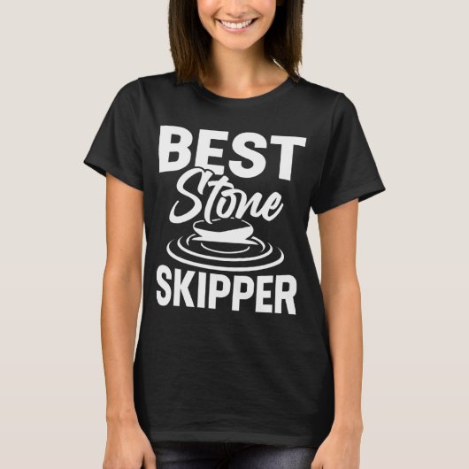 Best Stone Skipper  Flat Stone Skipping Technique  Tシャツ (正面)