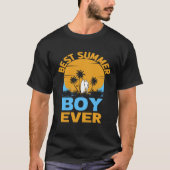 Best Summer Boy Ever I Palm I Summer Tシャツ (正面)