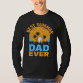 Best Summer Dad Ever I Palm I Summer Tシャツ (正面)