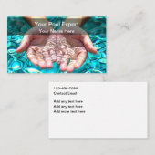 Best Swimming Pool Service Modern 名刺 (正面/裏面)