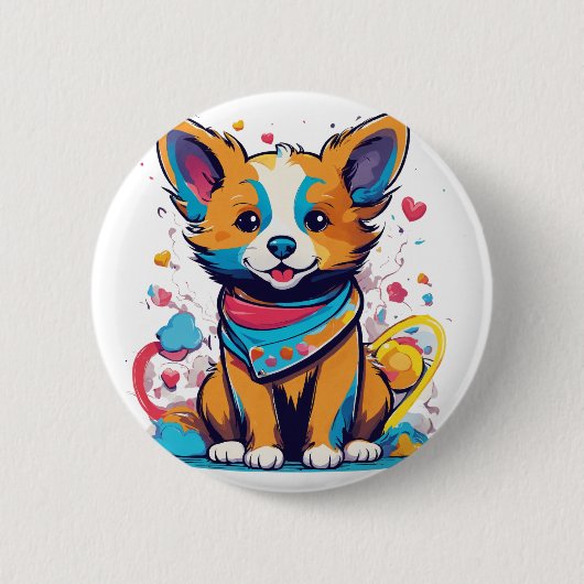 "Best T-Shirt Logo Design Services 缶バッジ (正面)