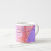 Best Teacher – Abstract Design Personalized エスプレッソカップ (正面右)