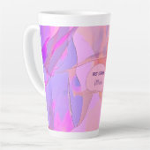 Best Teacher – Abstract Design Personalized カフェラテマグ (左アングル)