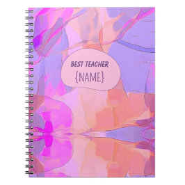 Best Teacher – Abstract Design Personalized ノートブック
