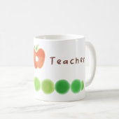 Best Teacher Caterpillar Mug  コーヒーマグカップ (正面右)