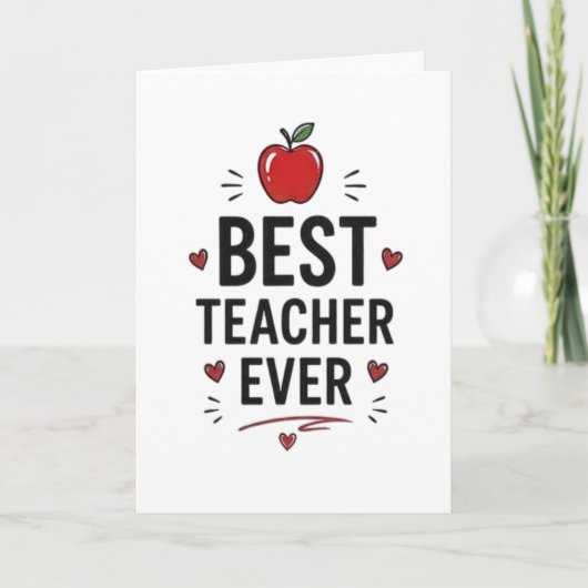 Best Teacher Ever  カード (正面)