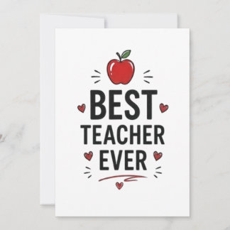 Best Teacher Ever  カード