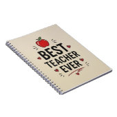 Best Teacher Ever  ノートブック (右側)