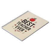 Best Teacher Ever  ノートブック (左側)