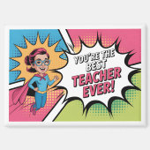Best Teacher Ever マグネット (正面)