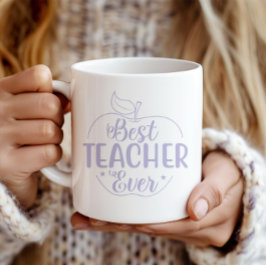 Best Teacher Ever Apple Personalized コーヒーマグカップ