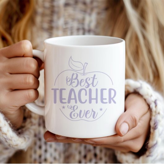 Best Teacher Ever Apple Personalized コーヒーマグカップ
