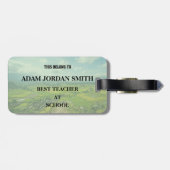 Best Teacher Ever Custom School Luggage Tag ラゲッジタグ (裏面横)