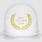 Best Teacher Ever & Laurel Wreath on White (正面)
