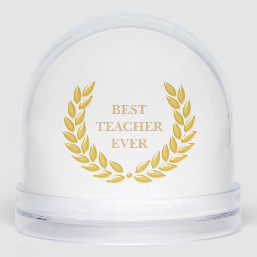 Best Teacher Ever & Laurel Wreath on White (正面)