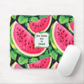 Best Teacher Ever – Watermelon Mouse Pad マウスパッド (マウス)