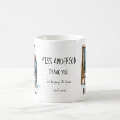 Best Teacher Ever Winter Penguin Design コーヒーマグカップ (中央)