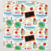 Best Teacher Scrapbook Paper (正面/裏面)