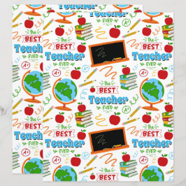 Best Teacher Scrapbook Paper