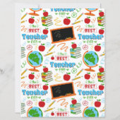 Best Teacher Scrapbook Paper (裏面)