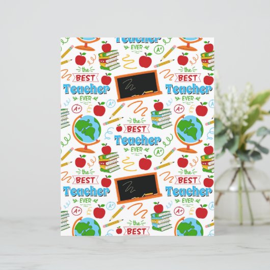 Best Teacher Scrapbook Paper (スタンド正面)