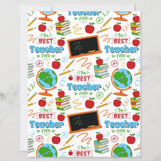 Best Teacher Scrapbook Paper (正面)