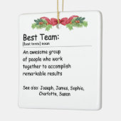 Best Team Definition Custom Photo セラミックオーナメント (左)